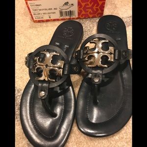Tory Burch Navy/ Silver Miller